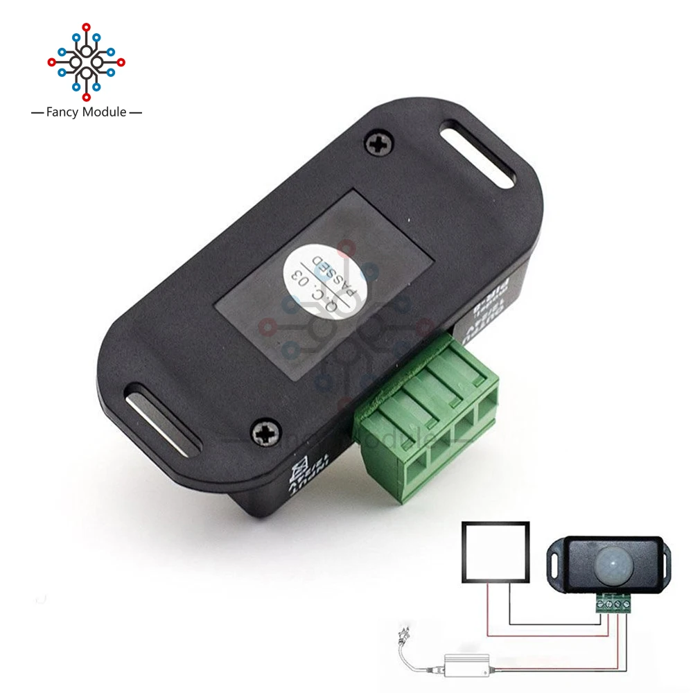 

diymore DC 12V/24V Body Infared IR Motion Sensor Switch 8A Human Motion Sensor Detector Switch for LED Light Strip Automatic