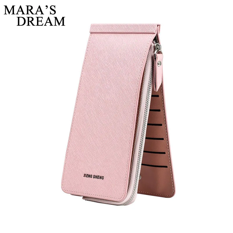 Mara's Draem из искусственной кожи Кошелек для женщин Зажимы для денег качественный мужской клатч для карт на молнии кошельки для женщин ключница клатч кошелек