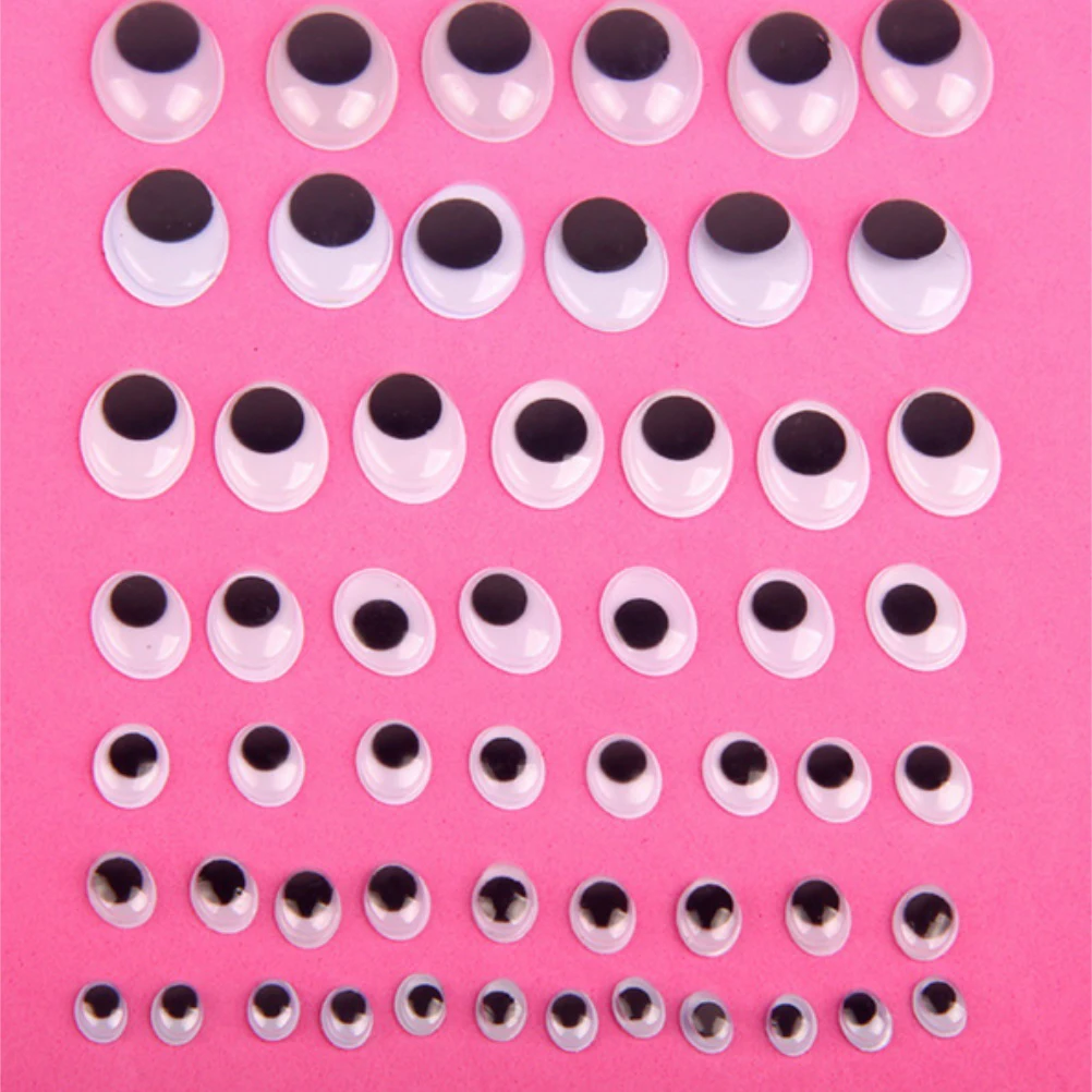 100 PCS 5mm/7mm/8mm/10mm Not Self adhesive Dolls Eye Beads For Toys