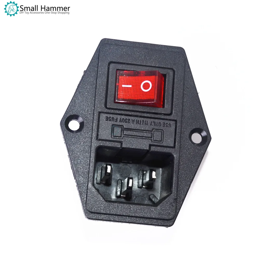 DIY аксессуары Makerbot розетка с переключателем предохранитель Лодка переключатель