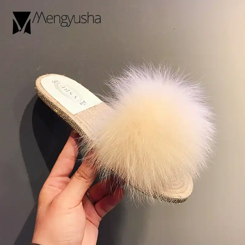 Chanclas planas con boca de pez para mujer