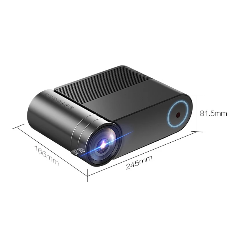 

Centechia 2019 Hot Portable HD LED Projector 720P Household Home Theater Movies Beamer for Office Conference For DOY