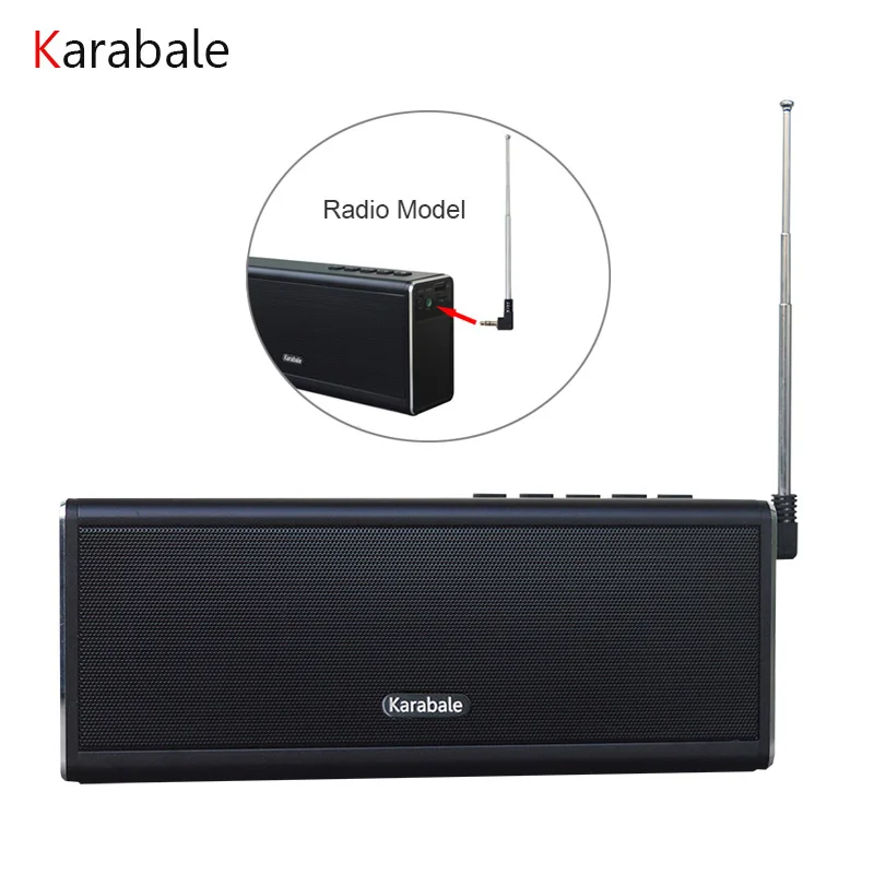 Портативная металлическая Bluetooth Колонка 20 Вт внешний аккумулятор 4400 мАч fm радио Hi