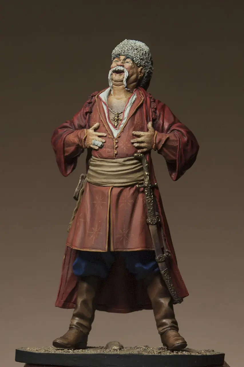 

1/ 24 75mm man figure with sword and axe Resin figure model kit