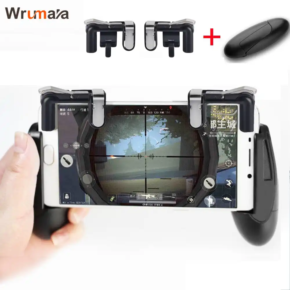 Wrumava мобильный телефон и контроллер пистолет игровой курок кнопка для PUBG/ножи/правила выживания IOS Andriod телефон - изображение