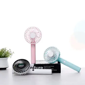 

New creative rotating usb handheld mini charging fan silent summer portable small fan