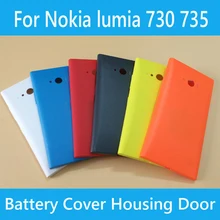 

Brand new Back Cover Case for Nokia lumia 730 735 Battery Cover Housing Door Replacement for Nokia 730 735 with side button