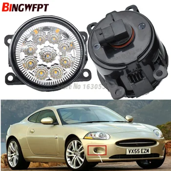 

2x Car-Styling LED Fog Light Lamp H11 H8 12V 90mm White Yellow For Jaguar XK CC Convertible Coupe JB43 2006-2015