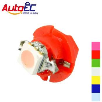 شراءAutoEC 1000X T5 B8.4d B8.4 8.4d 5050 Led 1 SMD مصباح سيارة مقياس سبيدو داش لمبة لوحة القيادة أضواء DC12v 7 لون # LH03