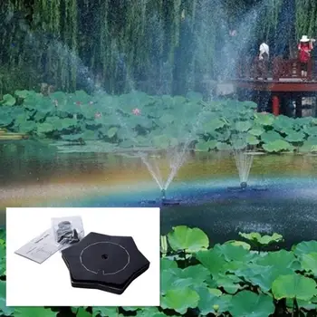 

LanLan Starfish-shape Solar Power Water Floating Brushless Fountain for Birdbath Pool Decor