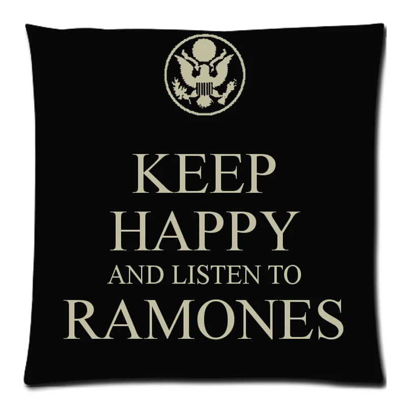 

Ramones Home Sofa Decorative Cushion Cover Throw Pillow Case Custom Cotton Linen Square Cushion Case 45X45CM