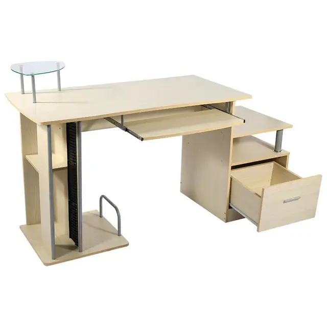 Modern Home Office Wood Computer Workstation Writing Desk With