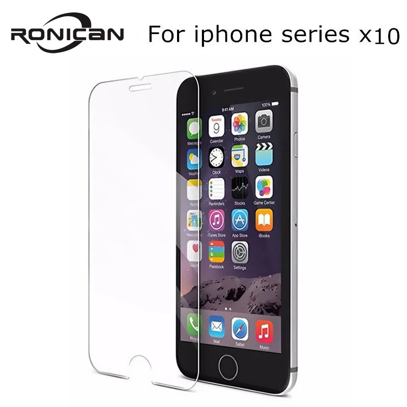 Goedkoop 10 stuks 0.33mm 9 H 2.5D Gehard Glas voor iPhone 6 6 s 5 5 s 5c SE 4 s 7 8 Plus screen protector Film op iPhone X XS XR XS MAX