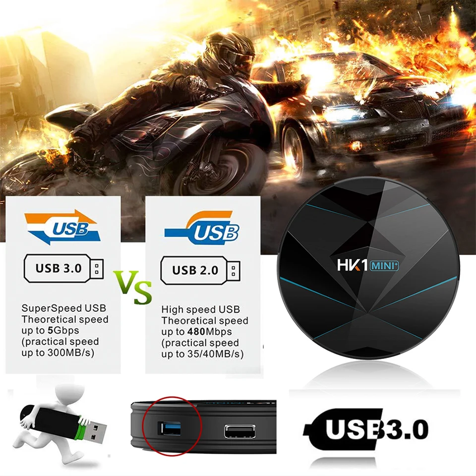 Арабский Франция IPTV 1 год QHDTV Box HK1 MINI + 4G + 32G Android 9,0 BT USB3.0 двухдиапазонный Wi-Fi передатчик для интернет-телевидения Франция арабский QHDTV подписка