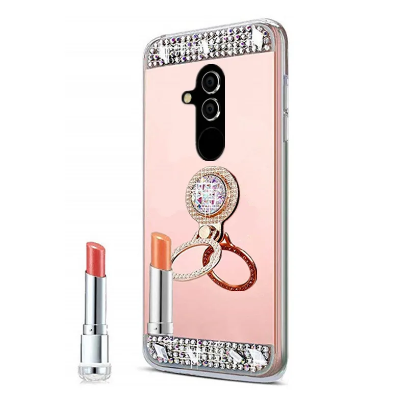 Чехлы для телефонов Huawei P20 lite mate 20 P30 Pro зеркальный кольцевой держатель защитный