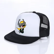 Саржа Вселенная Легенды Zelda Snapback cap Сумеречная принцесса Midna Link Косплей шляпа с капюшоном плащ Кепка фигура Хэллоуин YF030