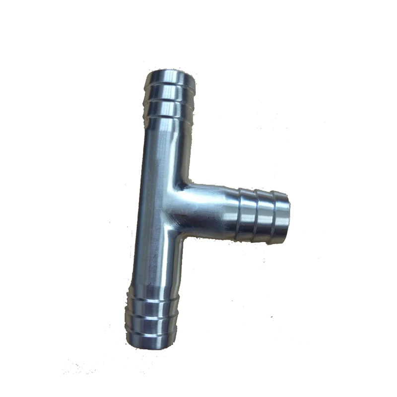 

304 Stainless Steel 6mm Hose Barb Barbed Tee 3 Way Pipe Fitting Coupling Connector Adapter For Water Air Oil