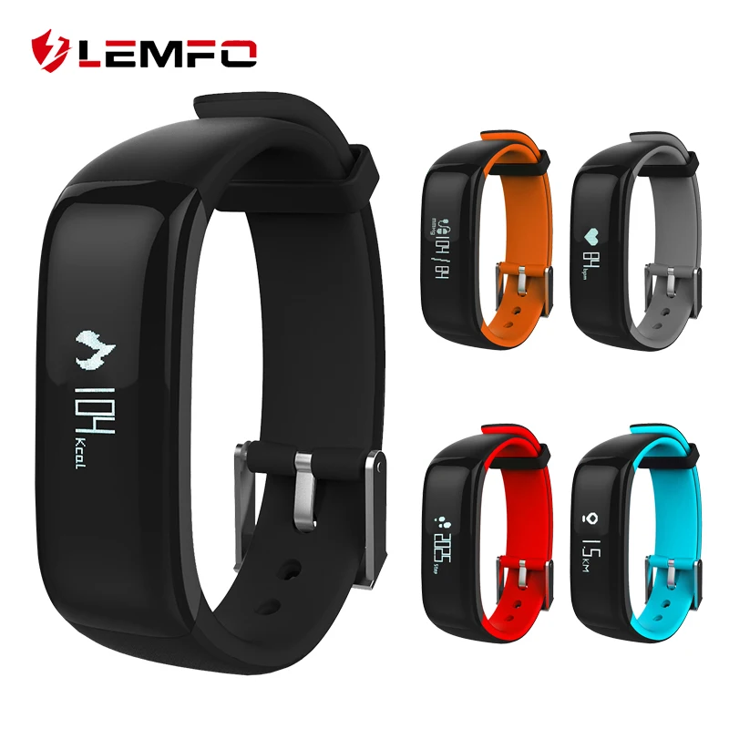 P1 Bluetooth Smart Band Support Heart Rate Monitoring Pedometer Smart Bracelet for IOS Android Phone