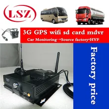 Ahd двойная sd карта 3g wifi mdvr Дистанционное позиционирование видео наблюдение Мобильный dvr автобус hd видеонаблюдение завод