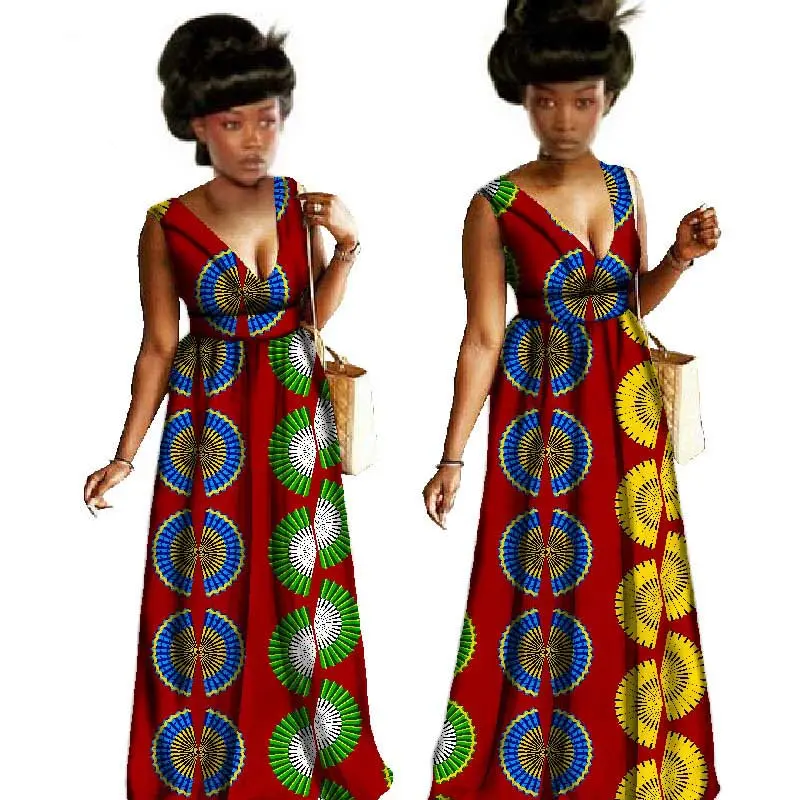 Bazin-African-Wax-Print-Sexy-V-neck-Dresses-Plus-Size-6xl-Africa-Clothing-for-Women-Vestidos(6)