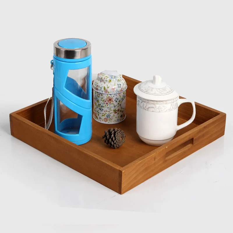 Hotel Wooden Tray Home Daily Tea/ Fruits/Sundry Goods Storage Tray