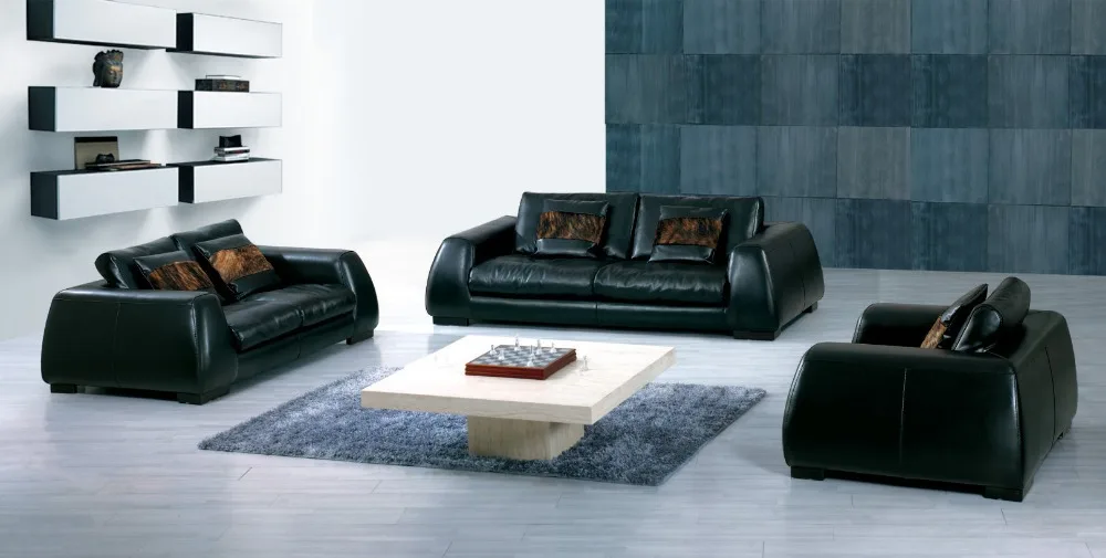 Современный комплект диванов chesterfield из натуральной кожи мебели с перьями и