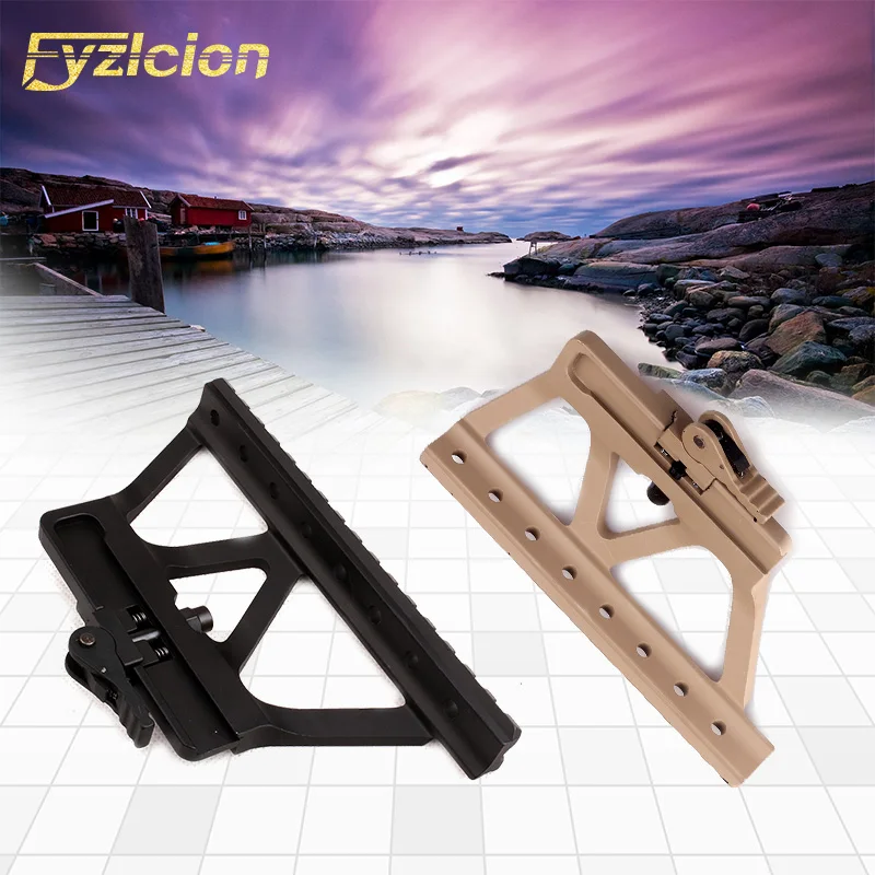 

Quick Detach AK Gun Rail Scope Mount Base Picatinny Side Rail Mounting For AK 47 AK 74 Black