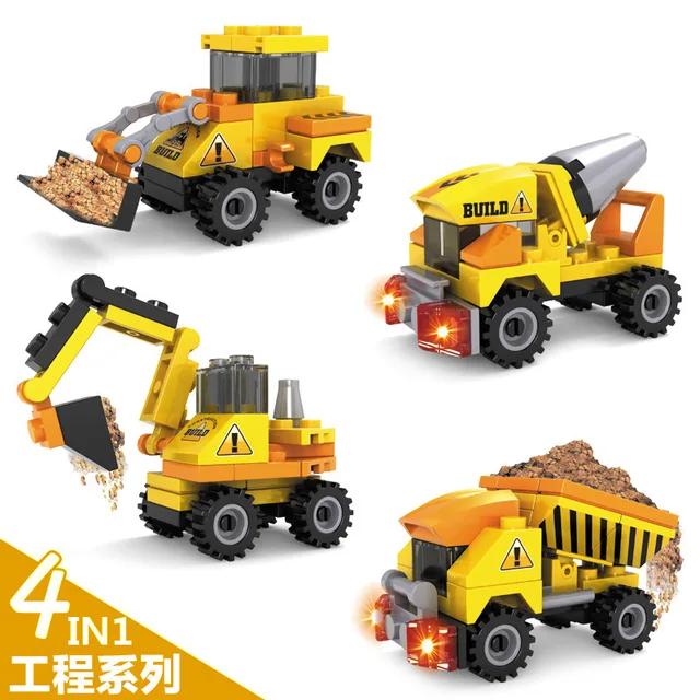 4pcs lot yellow cars