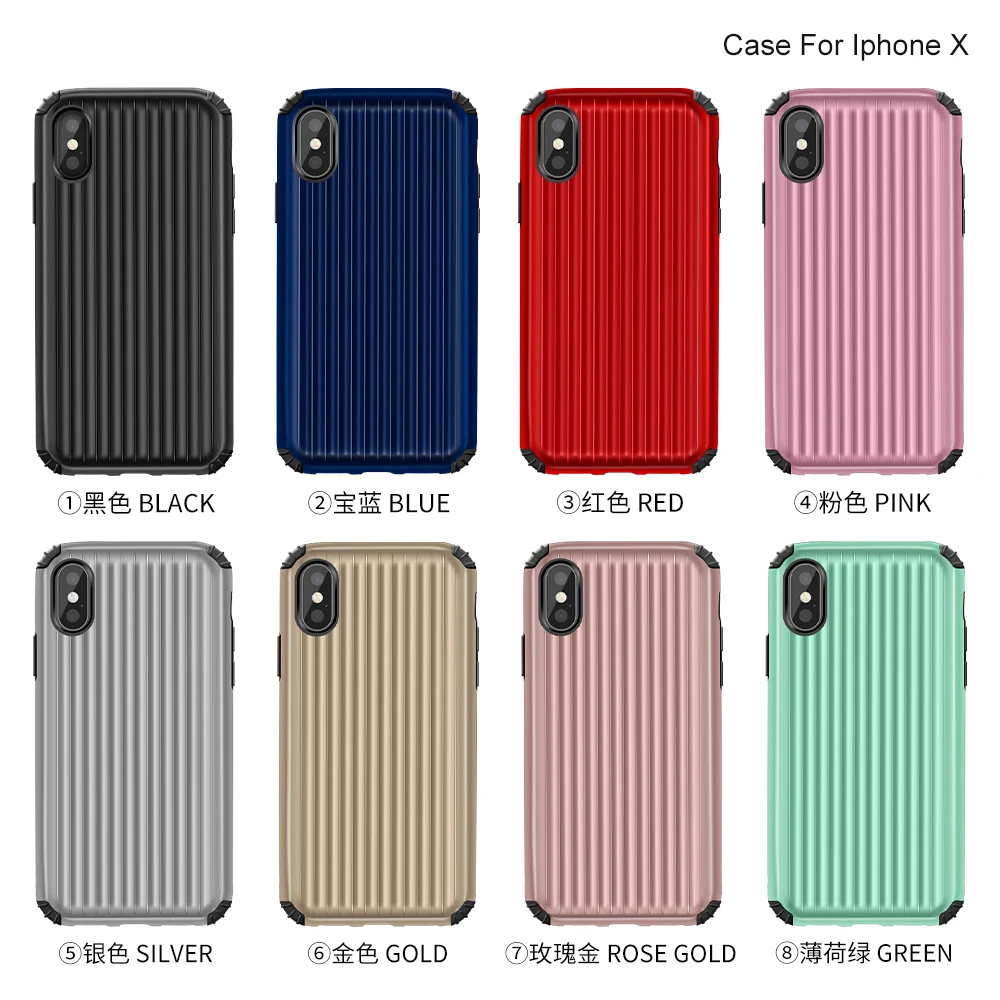 

Luxury Travel Super Protect Shockproof Cover phone case Handbag Luggage style for iphone 6 6s plus for iphone 7 8 X XR XS MAX