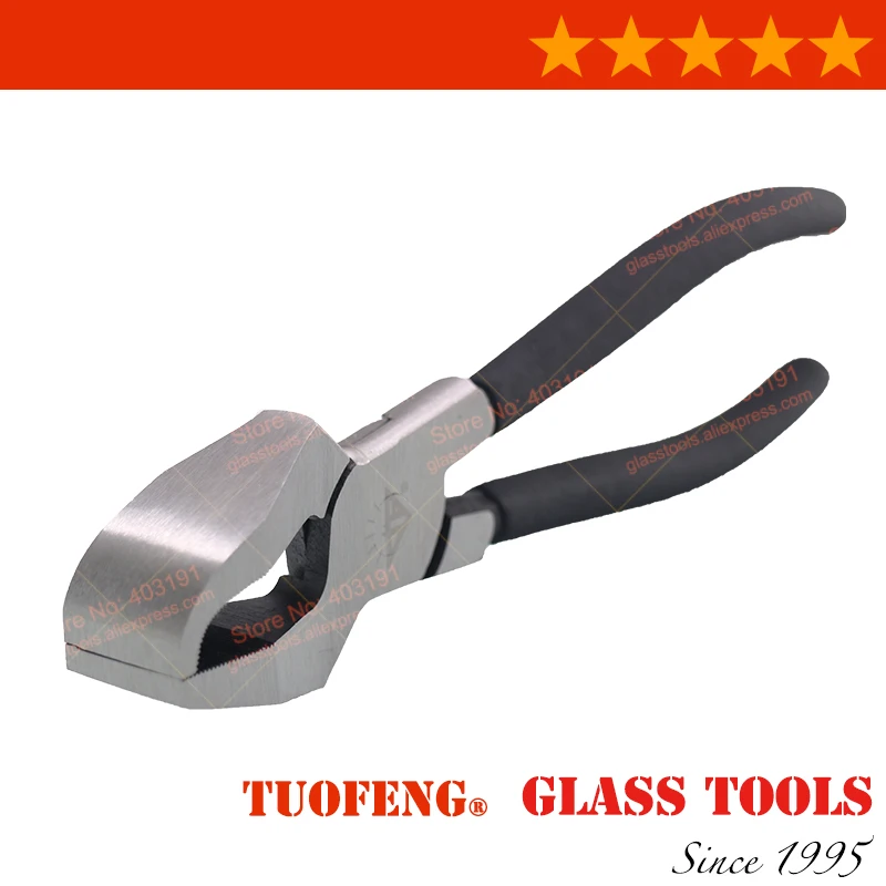 

Glass Break Plier With drop jaw and ground head for Glass Cutting Working 8'' multi tool pliers