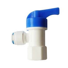 2 шт. детали фильтра для воды 3/" OD* 1/4" bsp бак Угловой шаровой кран очиститель воды ro, система обратного осмоса 000005