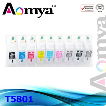

T5801 Empty Refillable Ink Cartridge For Epson Stylus pro 3880 Printer Cartridges with auto resset chip 9colors