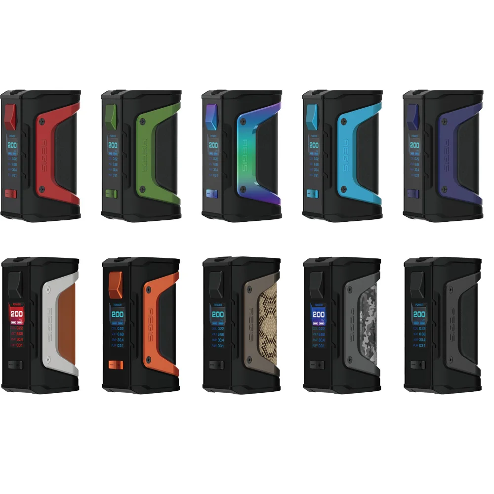 2 шт./лот GeekVape Aegis mod aegis Legend 200 Вт TC Box MOD Питание от двух аккумуляторов 18650