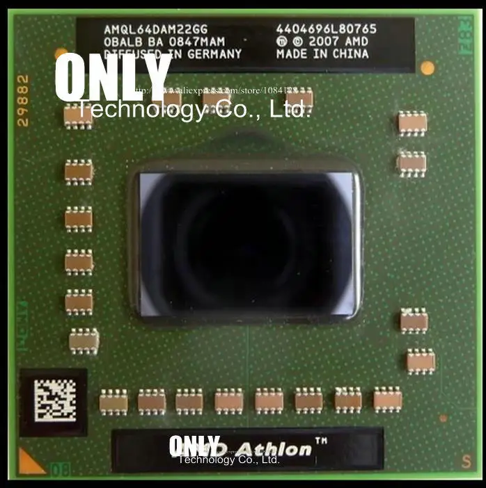 Процессор процессора для ноутбука AMD Athlon 64x2 QL-64 QL64 AMQL64DAM22GG 2,10 GHz