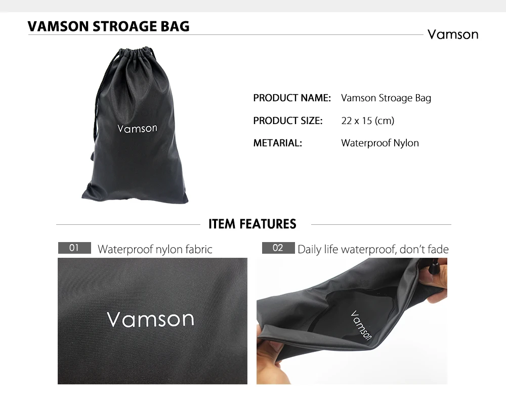 Vamson para xiaomi yi 4 k kit