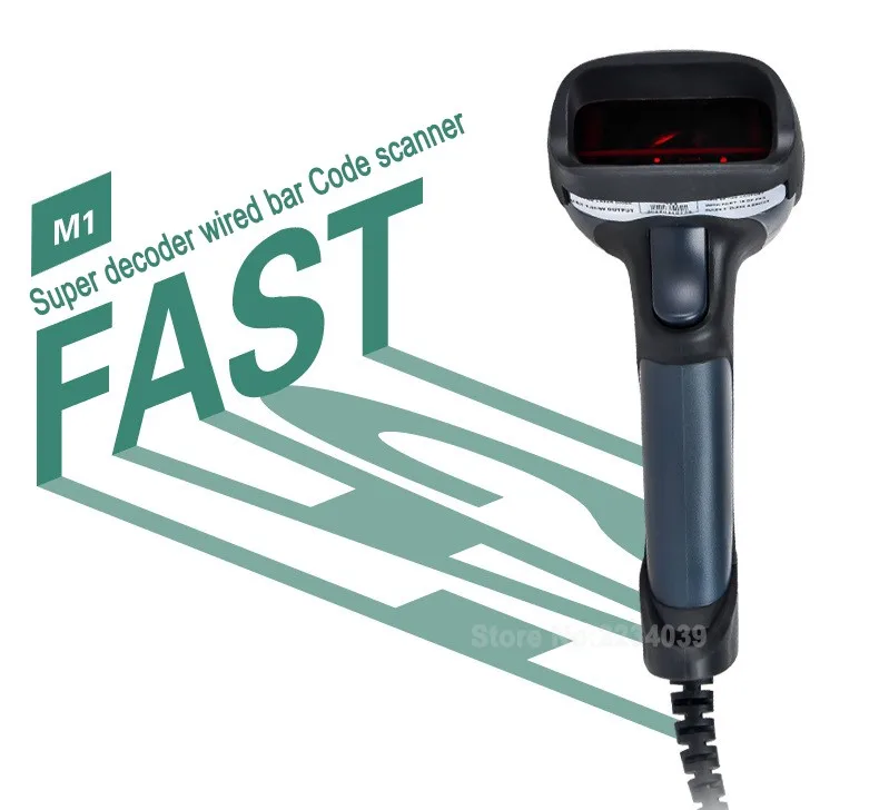 Scanner de Código de Barras de Alta Leitor de Código de Barras Pos para Supermercado Atacado Novo Wired Handheld Qualidade 1d Laser Barcode Scanner 32bit Usb 4 barcode scanner