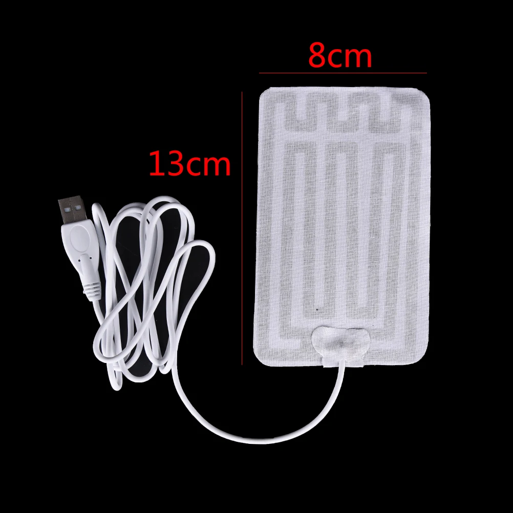 5 В USB грелки для DIY USB перчатки с подогревом теплые коврики для мыши для обогрева ног коленей углеродное волокно с подогревом забота о здоровье 8x13 см