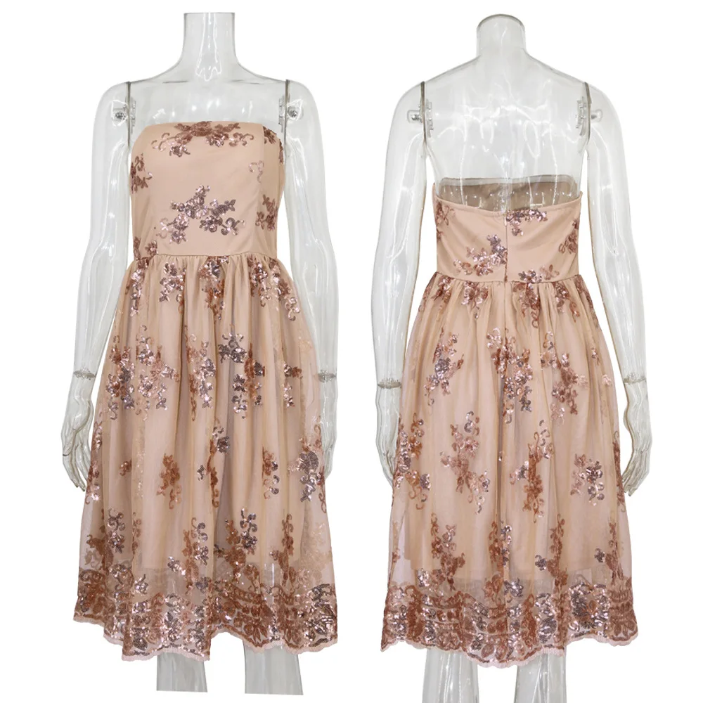 sequin mesh dress 2176 (3)