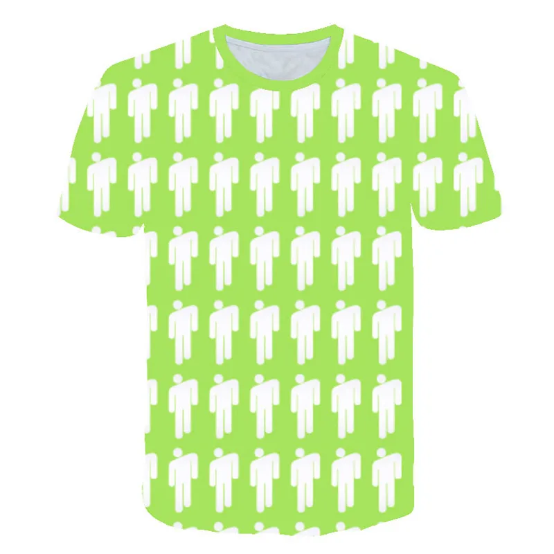 

summer 2019 Hot Sales Billie Eilish T Shirt Men/women couple clothes Hip Pop Streetwear 3D t shirts Graphic Tees Tops t-shirt