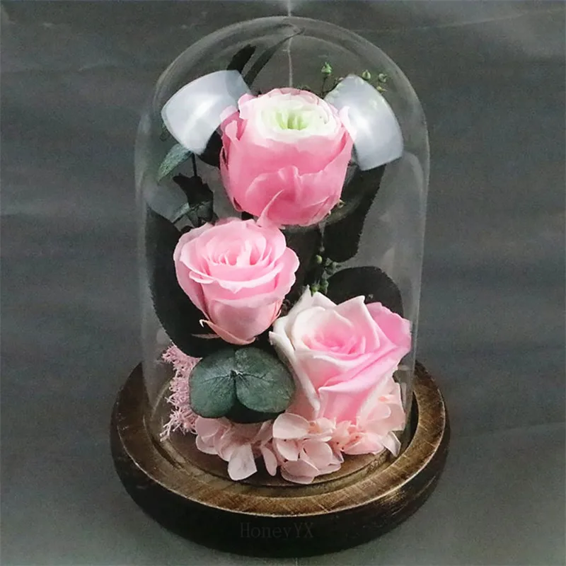 

Preserved Immortal Flower Pink Forever Rose Flower Festive Unique Gifts Centerpiece Wedding Decorations