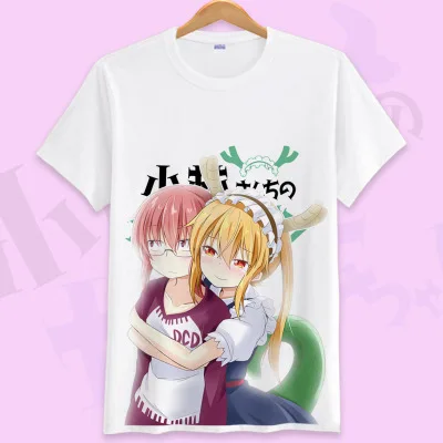 Аниме Kobayashi-san Chi No Maid футболка с изображением дракона Maid Kanna Kamui Toru футболки для косплея мужские и женские футболки с короткими рукавами - Цвет: 11