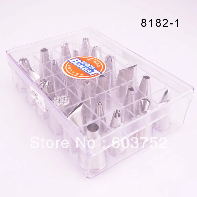 

BAKEST 24pcs per set Stainless Steel Icing Piping Pastry Nozzles Cake Decorating Tools