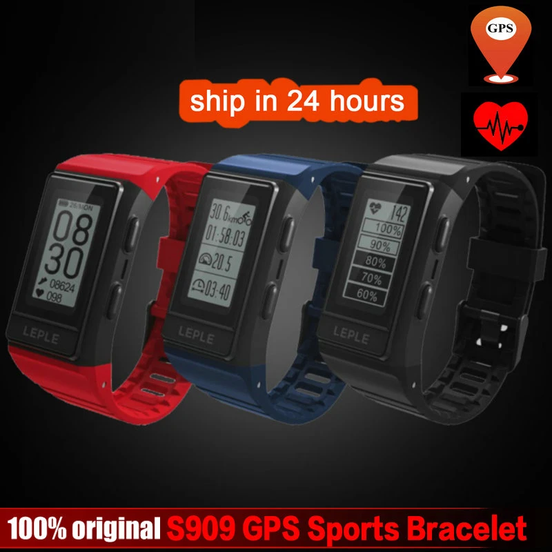 

DoubleX S909 GPS Tracker Smart Band Heart Rate Monitor Fitness Tracker IP68 Waterproof Wristbands Outdoor Display Screen