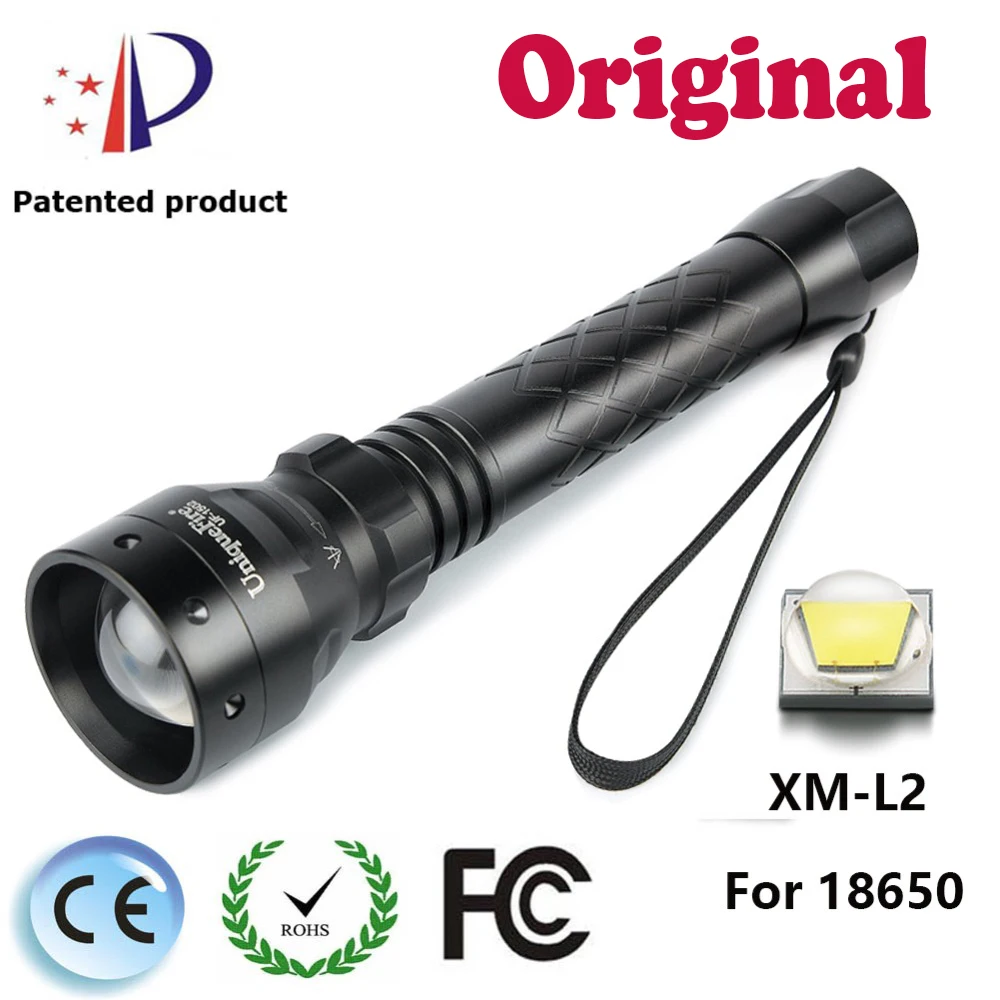 

UniqueFire 1200LM Flashlight UF-1502 5 Modes XML-L2 LED Light White T38 Torch For Camping & Hunting