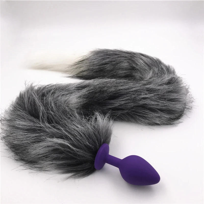 Aliexpresscom  Buy Silicone Anal Plug Tails Blackpurple -3090