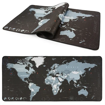 

Hot Sales Large Mouse Pad Colorful World Map Gaming Mouse Mat Laptop Pad Keyborad Pad Desk Mat with Lockedge Gamer Mousepad