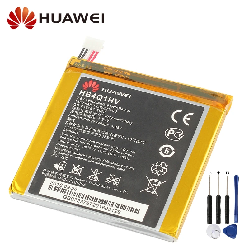 Оригинальная запасная батарея HB4Q1HV для Huawei U9200 U9500 T9200 Ascend P1 D1 настоящая телефона