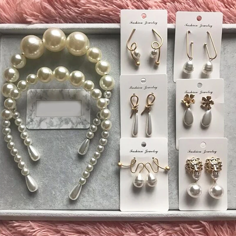 

Best lady 2019 New Fashion Simulated Pearls Drop Dangle Earrings for Women White Wedding Party Statement Jewelry Earrings Bijoux