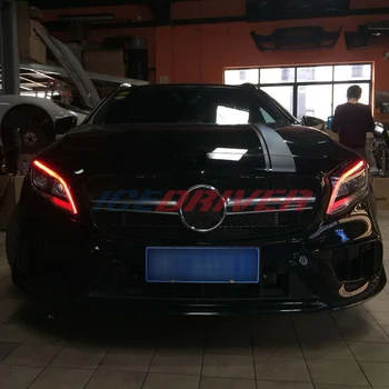 

Icedriver for Mercedes Benz CLS class DRL LED boards 2014 2017 daytime running lights Red Blue Green Purple DRL LED Devil Eyes