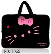 Hot Black Cat 10 12 13 14 15 17 Portable font b Laptop b font Bag